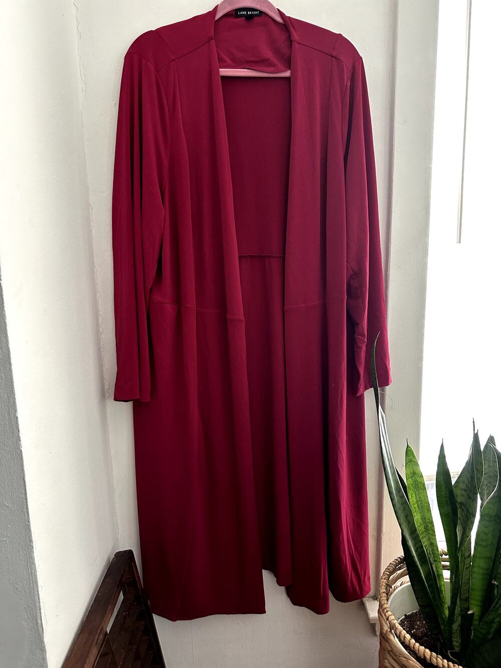 LANE BRYANT Women's Long Open Front Blazer Jacket | Size 26/28
